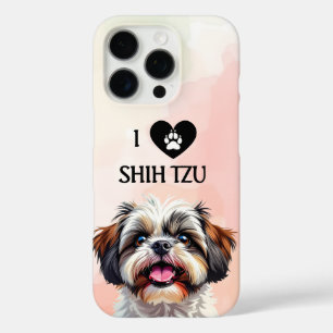 Coques iPhone 16 Pro J'Aime Mon Chien Chien Chien Chien Chien Tzu Chien
