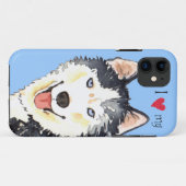 Coques Case-Mate iPhone J'aime mon chien de traîneau (Dos (Horizontal))
