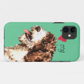 Coques Case-Mate iPhone J'aime mon chien d'eau espagnol (Dos (Horizontal))