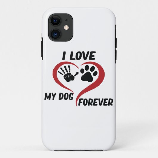 Coques Case-Mate iPhone J'aime mon chien jeter l'oreiller (Dos)