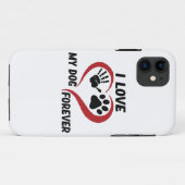 Coques Case-Mate iPhone J'aime mon chien jeter l'oreiller (Dos (Horizontal))