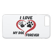 Coques Case-Mate iPhone J'aime mon chien jeter l'oreiller (Dos (Horizontal))