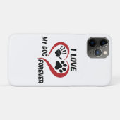 Coques Case-Mate iPhone J'aime mon chien jeter l'oreiller (Dos (Horizontal))