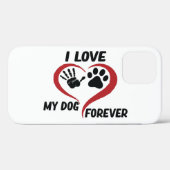 Coques Case-Mate iPhone J'aime mon chien jeter l'oreiller (Verso (horizontal))