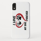 Coques Case-Mate iPhone J'aime mon chien jeter l'oreiller (Dos)