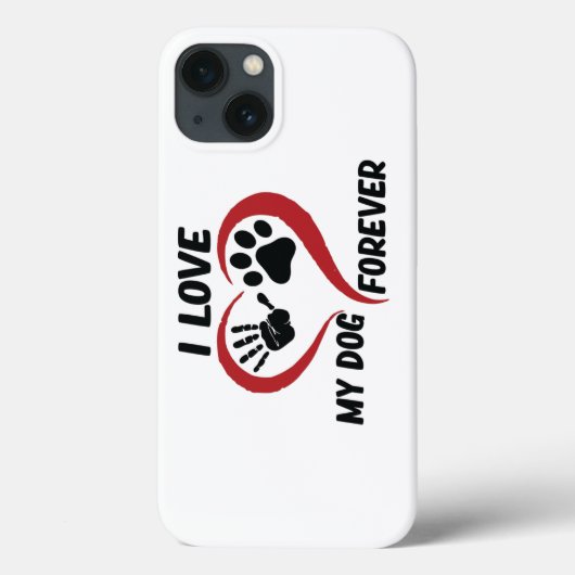 Coques Case-Mate iPhone J'aime mon chien jeter l'oreiller (Verso)