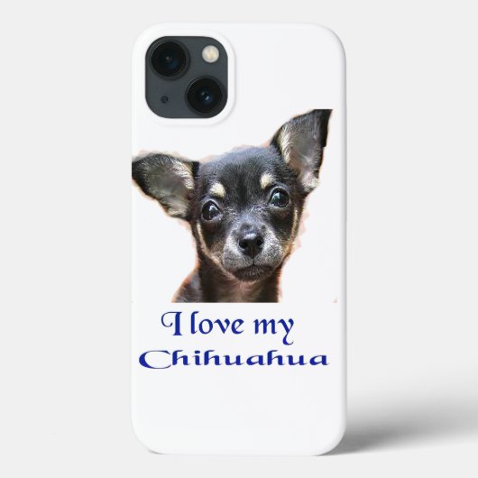 Coques Case-Mate iPhone J'aime mon Chihuahua (Verso)