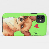 Coques Case-Mate iPhone J'aime mon chiwawa (Dos (Horizontal))