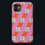 Coque Case-Mate Pour iPhone J'aime mon Coastie<br><div class="desc">J'aime mon Coastie avec des ancres de la garde côtière et des rayures roses et oranges</div>