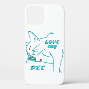 Case-Mate iPhone CASE J'AIME MON CUTE AQUA PET CAT