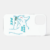 COQUES Case-Mate iPhone J'AIME MON CUTE AQUA PET CAT (Verso (horizontal))