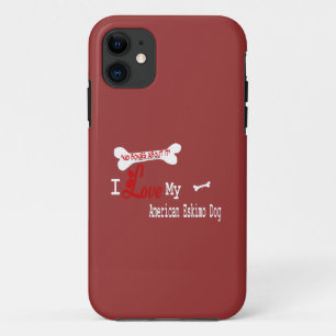 Coques Pour iPhone J'Aime Mon Esquimau Américain Chien