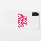 Coques Case-Mate iPhone J'Aime Mon Étonnant Mari (Dos (Horizontal))