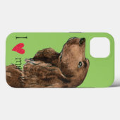 Coques Case-Mate iPhone J'aime mon Field Spaniel (Verso (horizontal))