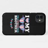 Coques Case-Mate iPhone J'aime mon frère transgenre famille Trans LGBTQ (Dos (Horizontal))