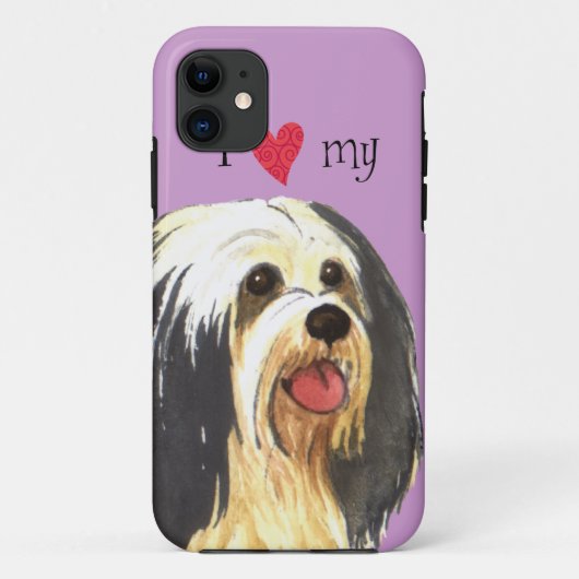Coques Case-Mate iPhone J'aime mon Havanese (Dos)