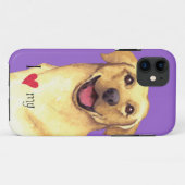 Coques Case-Mate iPhone J'aime mon laboratoire jaune (Dos (Horizontal))