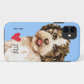 Coques Case-Mate iPhone J'aime mon Lagotto (Dos (Horizontal))