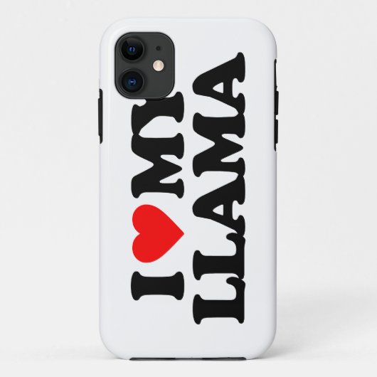 COQUES Case-Mate iPhone J'AIME MON LAMA (Dos)