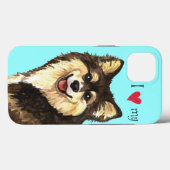 Coques Case-Mate iPhone J'aime mon Lapphund finlandais (Verso (horizontal))