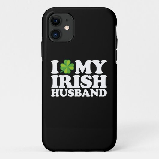 Coques Case-Mate iPhone J'aime mon mari irlandais Couple Saint-Patrick (Dos)