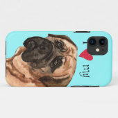 Coques Case-Mate iPhone J'aime mon mastiff (Dos (Horizontal))