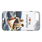 Coques Case-Mate iPhone J'Aime Mon Merveilleux Père (Dos (Horizontal))