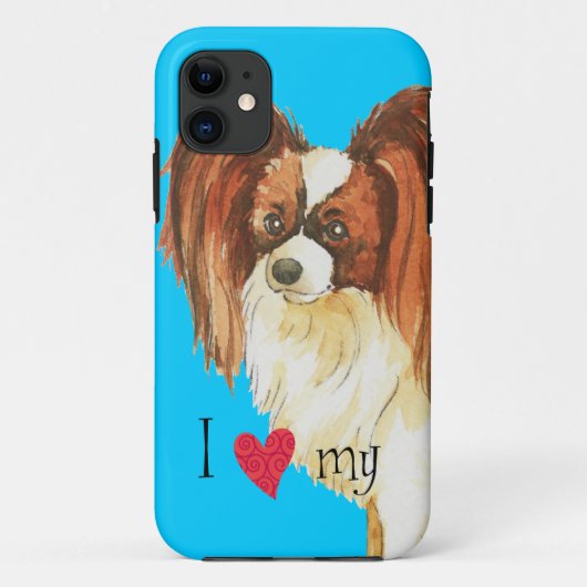 Coques Case-Mate iPhone J'aime mon papillon (Dos)