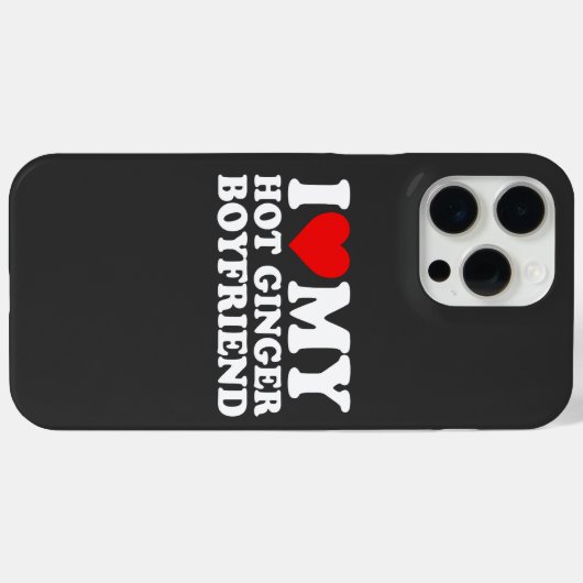 Coques Case-Mate iPhone j'aime mon petit ami au gingembre chaud (Verso (horizontal))