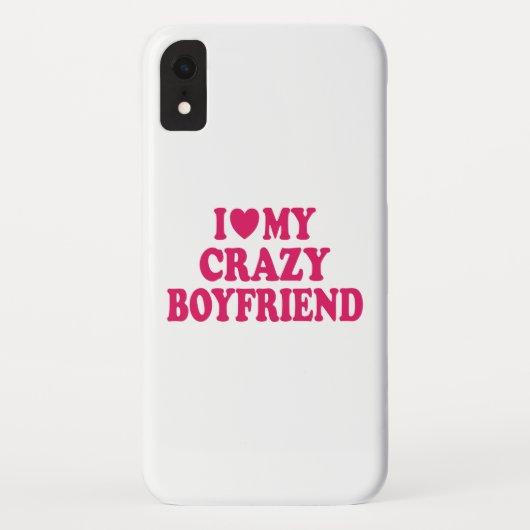 Coques Case-Mate iPhone J'aime mon petit ami fou (Dos)