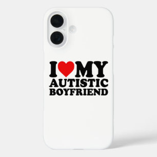 Coques iPhone 16 J'Aime Mon Petit Amis Autiste