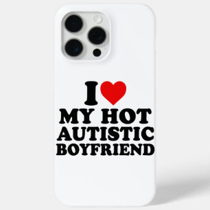 Coque iPhone 15 Pro Max J'Aime Mon Petit Amis Autiste Chaud