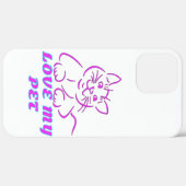 COQUES Case-Mate iPhone J'AIME MON PETIT CHAT ROSE (Retour (horizontal))
