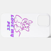 COQUES Case-Mate iPhone J'AIME MON PETIT CHAT ROSE (Verso (horizontal))