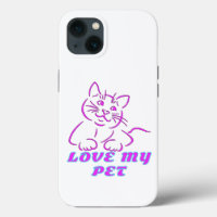 J'AIME MON PETIT CHAT ROSE