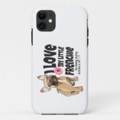 Coques Case-Mate iPhone J'aime mon petit Français - French bulldog (Dos)