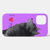 Coques Case-Mate iPhone J'aime mon Schipperke (Verso (horizontal))