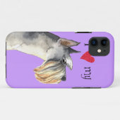 Coques Case-Mate iPhone J'aime mon Schnauzer miniature (Dos (Horizontal))