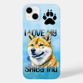Coques Case-Mate iPhone J'Aime Mon Shiba Inu | Propriétaire de chien (Verso)