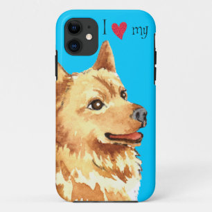 Coque Case-Mate Pour iPhone J'aime mon Spitz finlandais