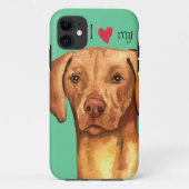 Coques Case-Mate iPhone J'aime mon Vizsla (Dos)
