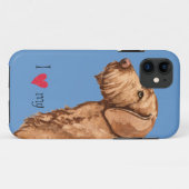 Coques Case-Mate iPhone J'aime mon Vizsla à poils durs (Dos (Horizontal))