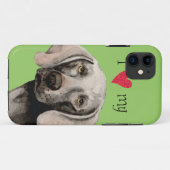 Coques Case-Mate iPhone J'aime mon Weimaraner (Dos (Horizontal))