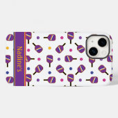 Coques Case-Mate iPhone J'aime Pickleball blanc Iphone 14 Coque-Mate iPhon (Verso (horizontal))