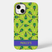 Coques Case-Mate iPhone J'aime Pickleball green Iphone 14 (Verso)