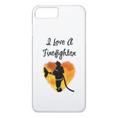 Coques Case-Mate iPhone J'aime un sapeur-pompier (Dos)