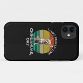 Coques Case-Mate iPhone J'Aime Vraiment Les Chihuahuas, D'Accord ? (Dos (Horizontal))