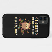 Coques Case-Mate iPhone J'Aime Vraiment Les Chouettes Ok (Dos (Horizontal))