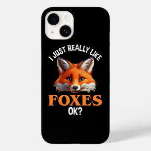 Coque Pour iPhone 14 J'Aime Vraiment Les Renards D'Accord ?