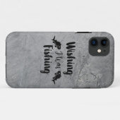Coques Case-Mate iPhone J'aimerais pêcher une citation drôle (Dos (Horizontal))
